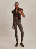 FreeSoft High Rise Legging - Brown Contrast Cheetah