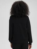 Celeste Button Through Sweat - Black
