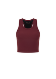 Peached Sophie Crop Top - Bordeaux