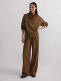 The Extra Wide Leg Pant - Military Olive