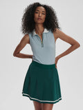 Clarendon High Rise Skort - Forest/White