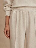 The Wide Leg Pant - Ivory Marl