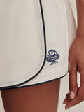Anaya Mid Rise Skort - White
