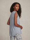 Nolan Seamless Longline Tank - Blue Blizzard