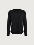 Samia Seamless Long Sleeve Tee - Black