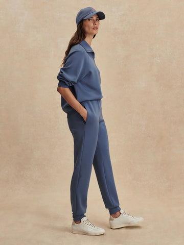 The Slim Cuff Pant 27.5 - Bijou Blue
