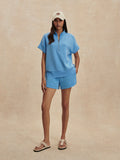 Ollie High Rise Short - Azure Blue