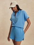 Ollie High Rise Short - Azure Blue