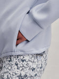 Tayah Zip-Through Sweat - Blue Blizzard
