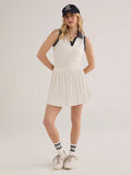 Davina High-Rise Skort - White