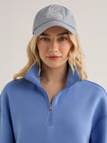 Sian Cropped Half-Zip Sweat - Marina