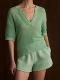 Callie Knit Top - Sage Mint