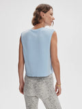 Page Seamless Crop Tank - Cashmere Blue
