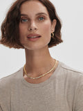 Regina Fitted Tee - Taupe Marl