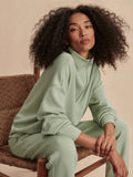 Hawley Half Zip Sweat - Snow Sage