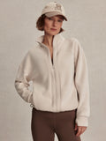 Tayah Zip-Through Sweat - Silver Grey