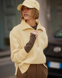 Jaylin Half Zip Fleece - Reed Yellow