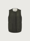 Audrea Reversible Gilet - Sandshell/Forest Night