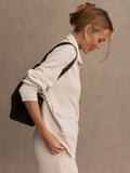 Roxbury Zip-Through Sweat - Ivory Marl