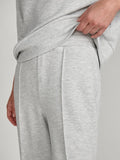 The Wide Leg Pant - Light Grey Marl