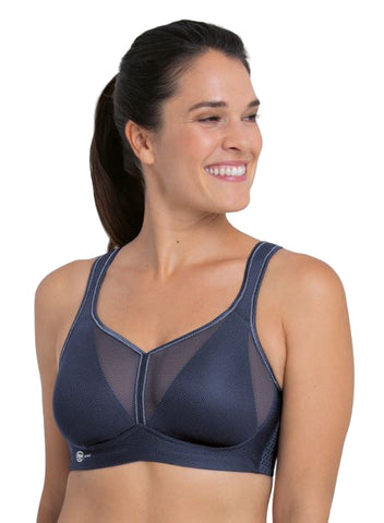 Air Control DeltaPad Sports Bra - Blue Iris