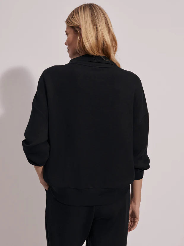 Hawley Half-Zip Sweat - Black