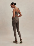 FreeSoft High Rise Legging - Brown Contrast Cheetah