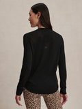 Samia Seamless Long Sleeve Tee - Black