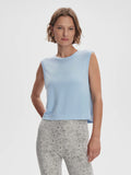 Page Seamless Crop Tank - Cashmere Blue
