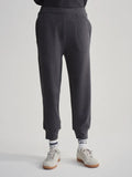 Brushed Rib Slim Cuff Pant - Black Marl