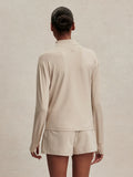 Lamia Half-Zip Sweat - Pebble Marl