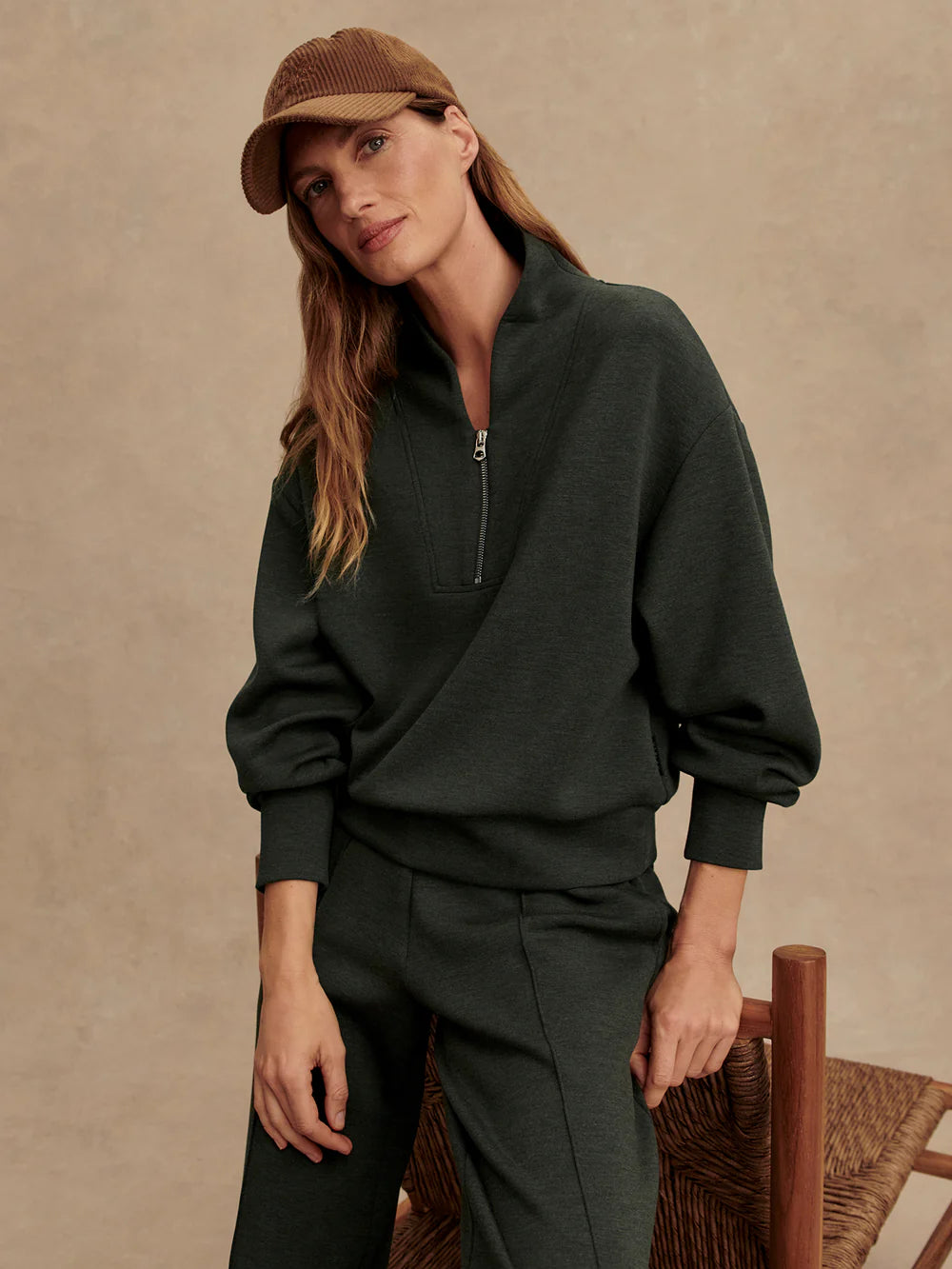 Davidson Sweat - Olive Marl