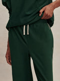 Brushed Rib Wide Leg Pant - Pine Grove/Cement