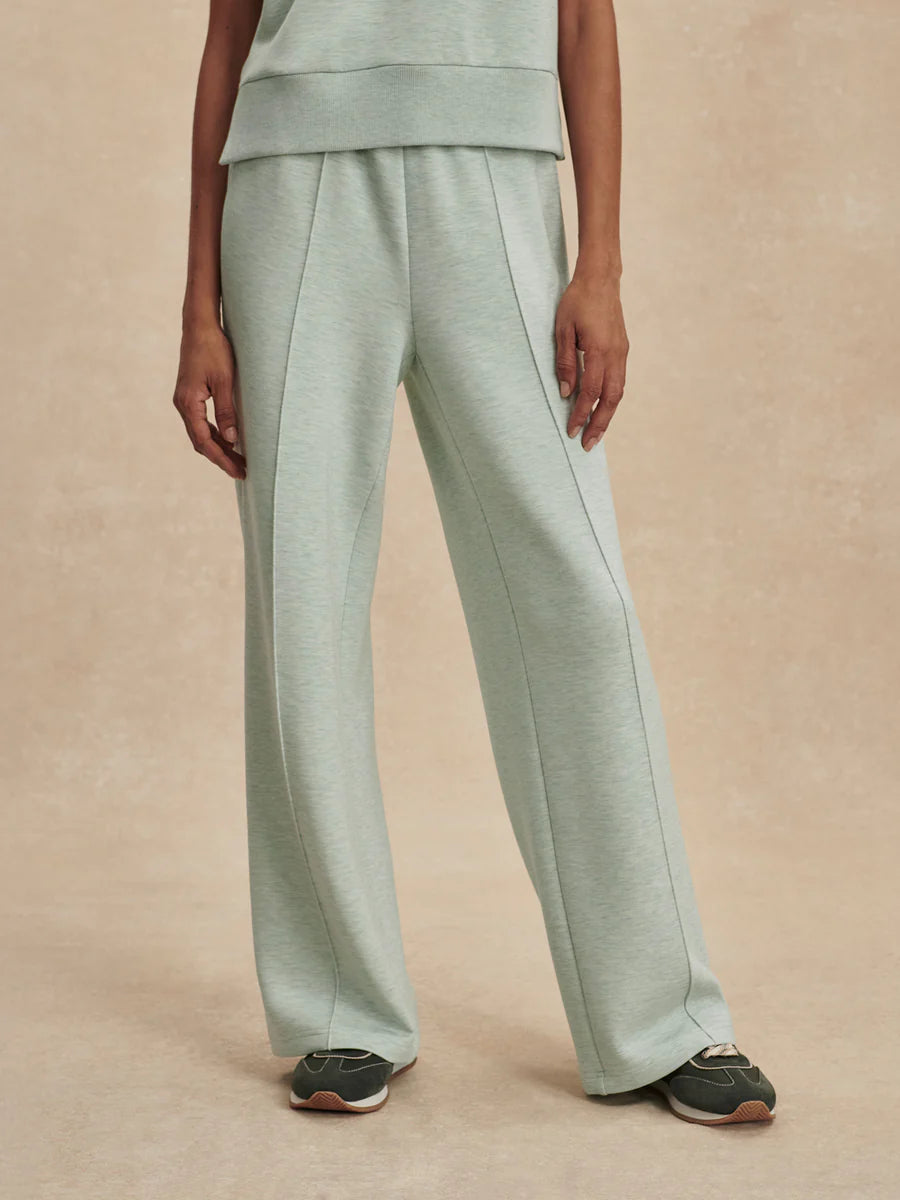 The Wide Leg Pant - Mint Green Marl