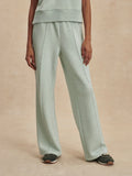 The Wide Leg Pant - Mint Green Marl