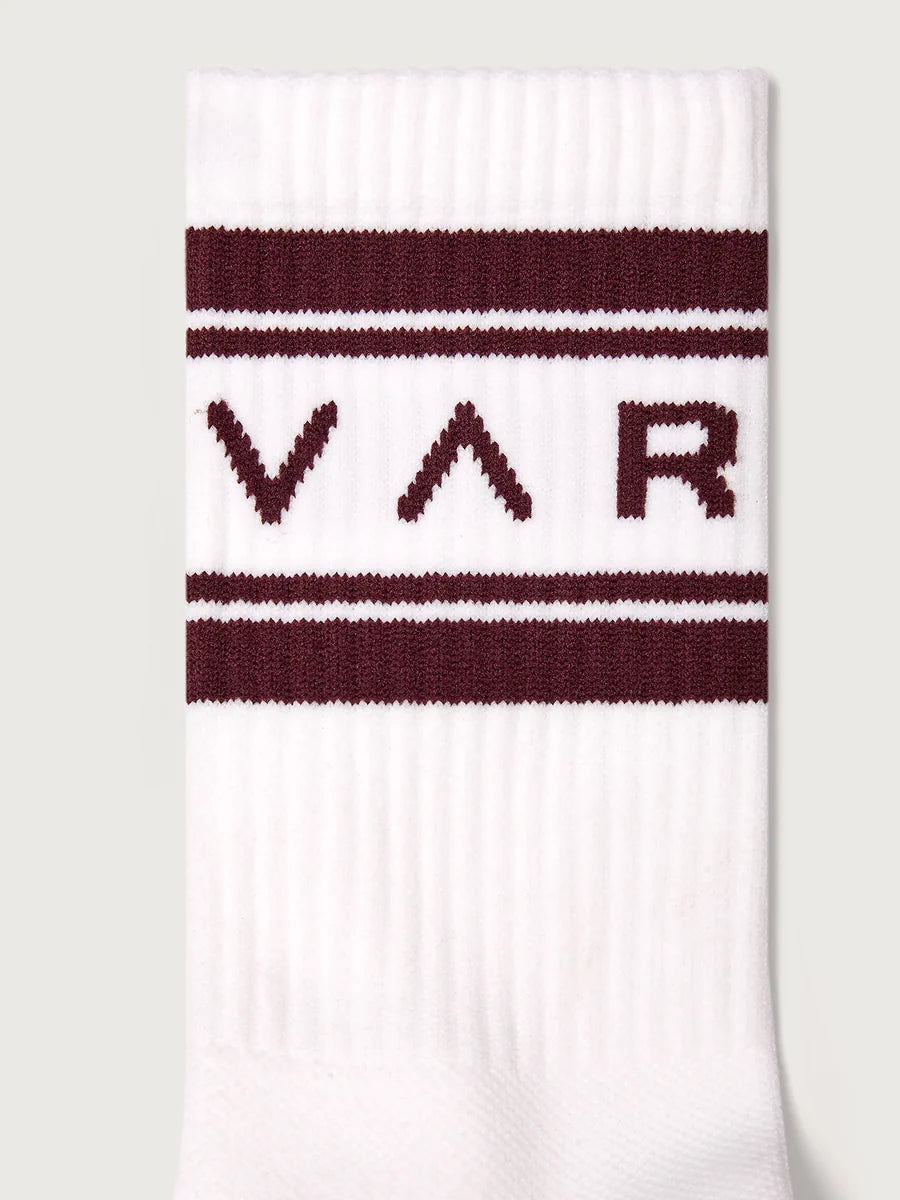 Astley Active Sock - White/Port