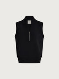 Beau Sleeveless Half-Zip Sweat - Black