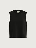 Shea Crop Tank - Black
