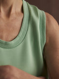 Cambrie Scoop Neck  Tank - Sage Mint