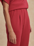 The Rolled Cuff Pant - Rich Raspberry