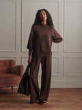 Loxley Raglan Boyfriend Sweat - Coffee Bean Marl
