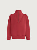 Hawley Half-Zip Sweat - Rich Raspberry