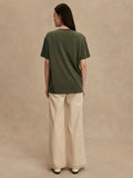 Leighton Boyfriend Tee - Racing Olive
