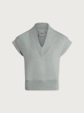 Gracee V-Neck Tank - Mint Green Marl