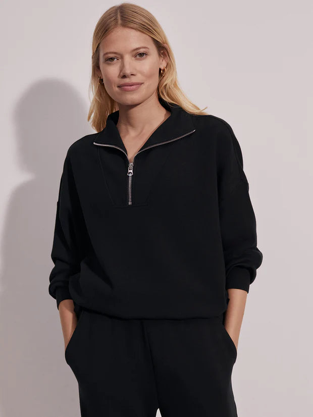 Hawley Half-Zip Sweat - Black