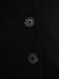 Celeste Button Through Sweat - Black