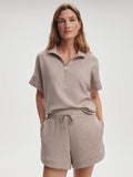 Ollie High Rise Short - Taupe Marl