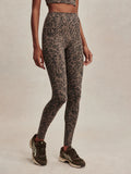 FreeSoft High Rise Legging - Brown Contrast Cheetah