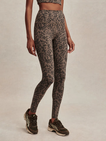 FreeSoft High Rise Legging - Brown Contrast Cheetah