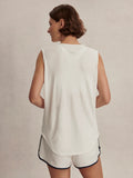 Nolan Seamless Longline Tank - White